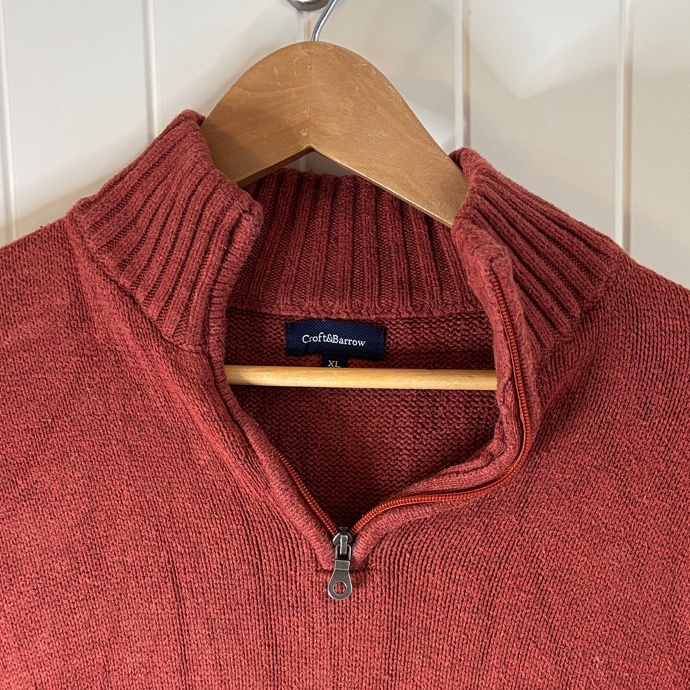 Croft&Barrow Men's Burnt Orange Sweater